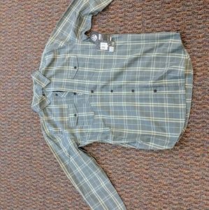 Hurley button down plaid. Size Large. New with tag